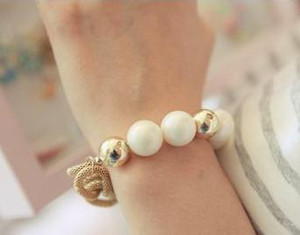 韓版飾品批發新寵 麻花彈力金屬鏈串珍珠手鏈，引爆女式手飾批發市場